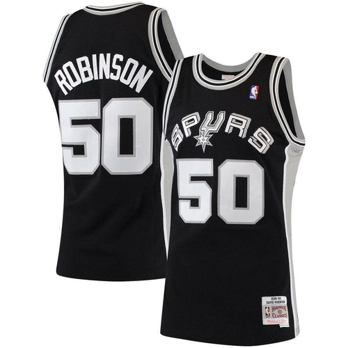 50-David Robinson San Antonio Spurs  1998-99 Hardwood Classics Swingman Jersey - Black