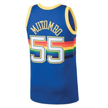 Load image into Gallery viewer, 55-Dikembe Mutombo Denver Nuggets  Hardwood Classics Swingman Jersey - Blue