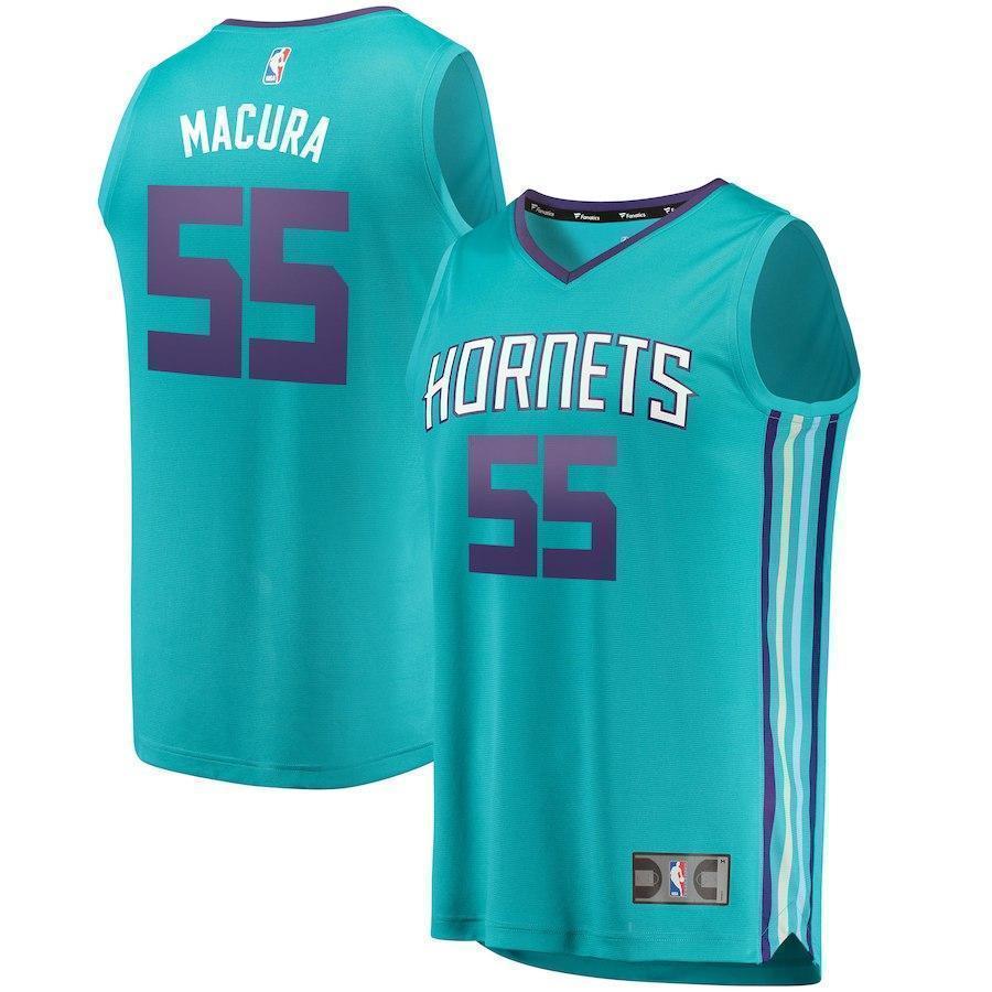 55-J.P. Macura Charlotte Hornets  Jersey - Icon Edition - Teal