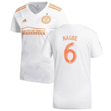 Load image into Gallery viewer, 6-Darlington Nagbe Atlanta United FC Women&#39;s King Peach Player Jersey – White