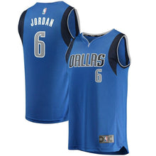 Load image into Gallery viewer, 6-DeAndre Jordan Dallas Mavericks  Jersey - Icon Edition - Blue