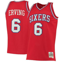 Load image into Gallery viewer, 6-Julius Erving Philadelphia 76ers  1982-83 Hardwood Classics Swingman Jersey - Red