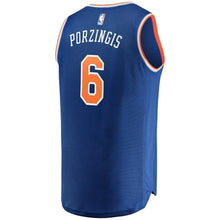 Load image into Gallery viewer, 6-Kristaps Porzingis New York Knicks  Jersey Royal - Icon Edition