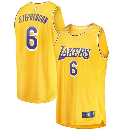 6-Lance Stephenson Los Angeles Lakers  Jersey - Icon Edition - Gold