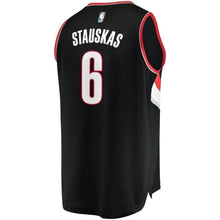 Load image into Gallery viewer, 6-Nik Stauskas Portland Trail Blazers  Jersey - Icon Edition - Black