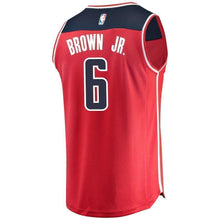 Load image into Gallery viewer, 6-Troy Brown Washington Wizards 2018 NBA Draft First Round Pick Fast Jersey Red – Icon Edition