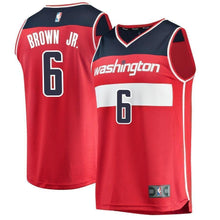 Load image into Gallery viewer, 6-Troy Brown Washington Wizards 2018 NBA Draft First Round Pick Fast Jersey Red – Icon Edition
