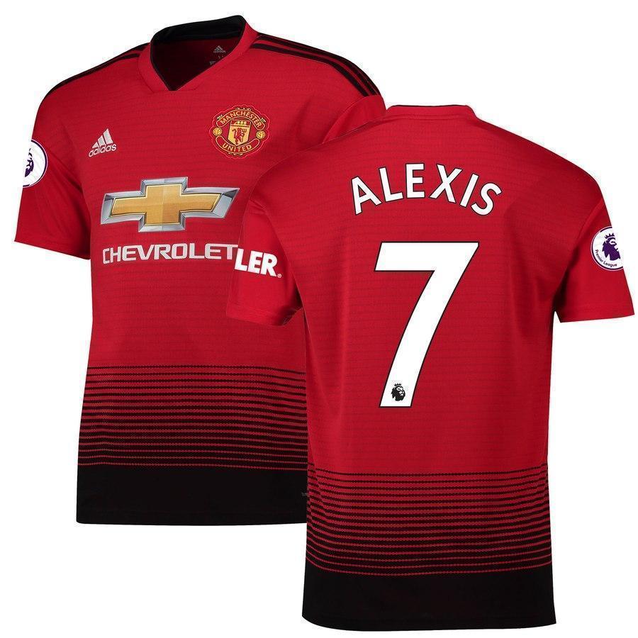 7-Alexis Sanchez Manchester United 2018-19 Home Player Jersey – Red