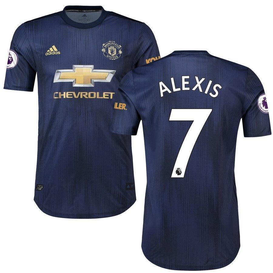 7-Alexis Sanchez Manchester United 2018-19 Third Player Jersey – Navy
