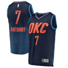 Load image into Gallery viewer, 7-Carmelo Anthony Oklahoma City Thunder  Jersey Navy - Statement Edition