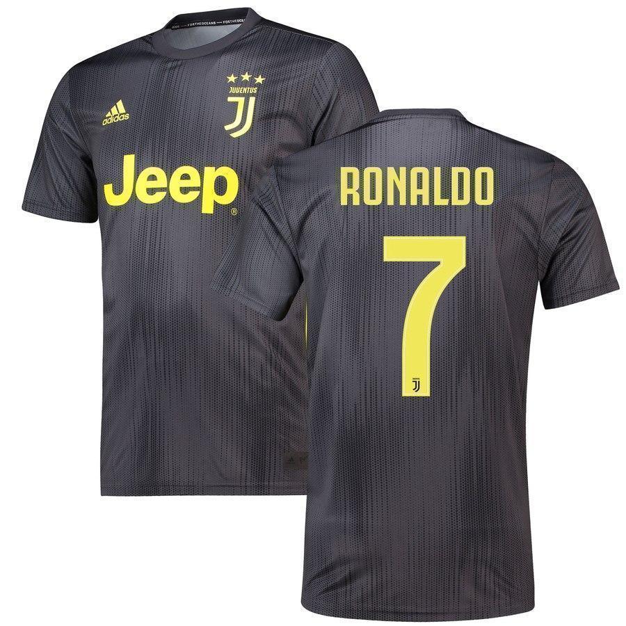 7-Cristiano Ronaldo Juventus 2018-19 Third Player Jersey – Black