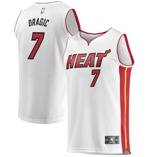 7-Goran Dragic Miami Heat  Jersey - Association Edition – White