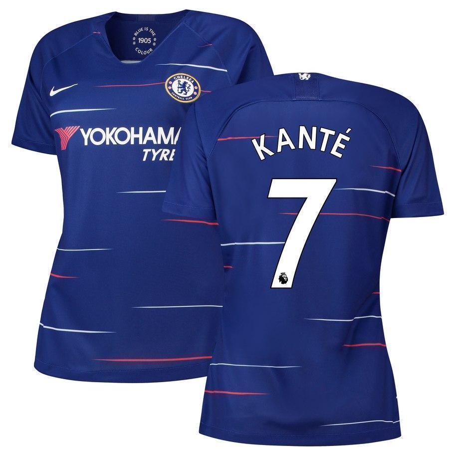 7-N'Golo Kante Chelsea Women's 2018-19 Home Jersey - Blue