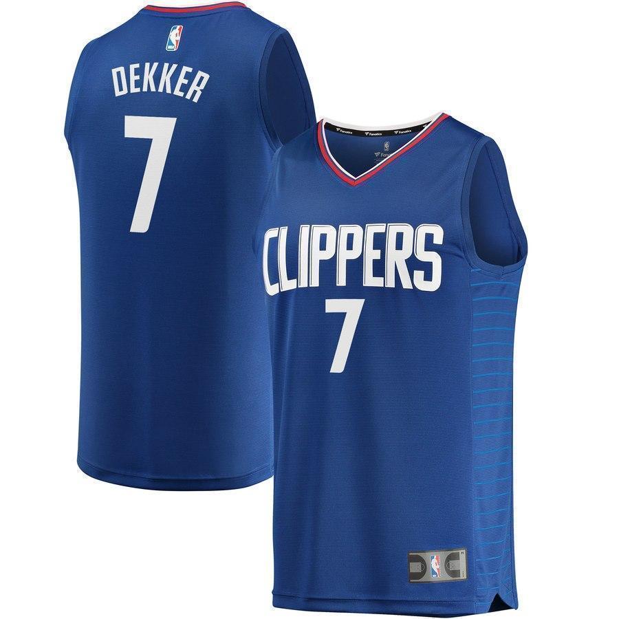7-Sam Dekker LA Clippers  Jersey Blue - Icon Edition