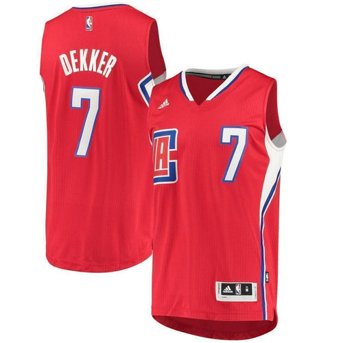 7-Sam Dekker LA Clippers Swingman Team Jersey - Red