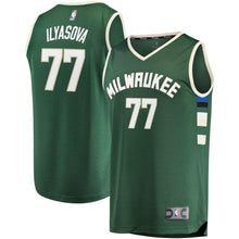 Load image into Gallery viewer, 77-Ersan Ilyasova Milwaukee Bucks  Jersey - Icon Edition - Hunter Green
