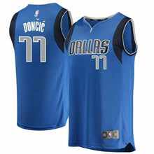 Load image into Gallery viewer, 77-Luka Doncic Dallas Mavericks  2018 NBA Draft First Round Pick Fast  Jersey Blue – Icon Edition