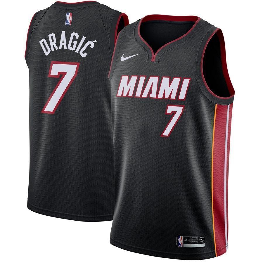 7Goran Dragic Miami Heat Swingman Jersey Black - Icon Edition