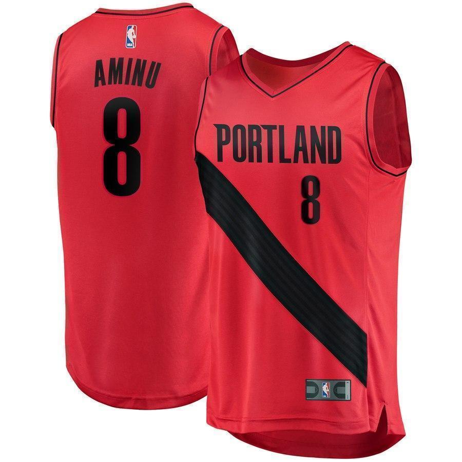 8-Al-Farouq Aminu Portland Trail Blazers  Jersey - Statement Edition - Red