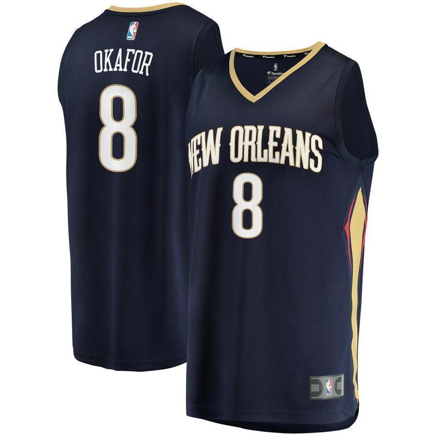8-Jahlil Okafor New Orleans Pelicans  Jersey - Icon Edition - Navy