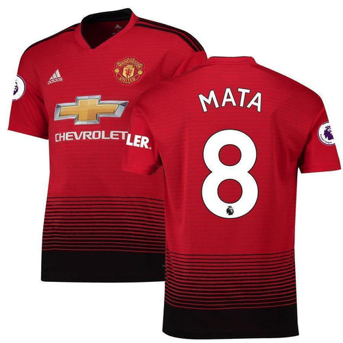 8-Juan Mata Manchester United 2018-19 Home Player Jersey – Red