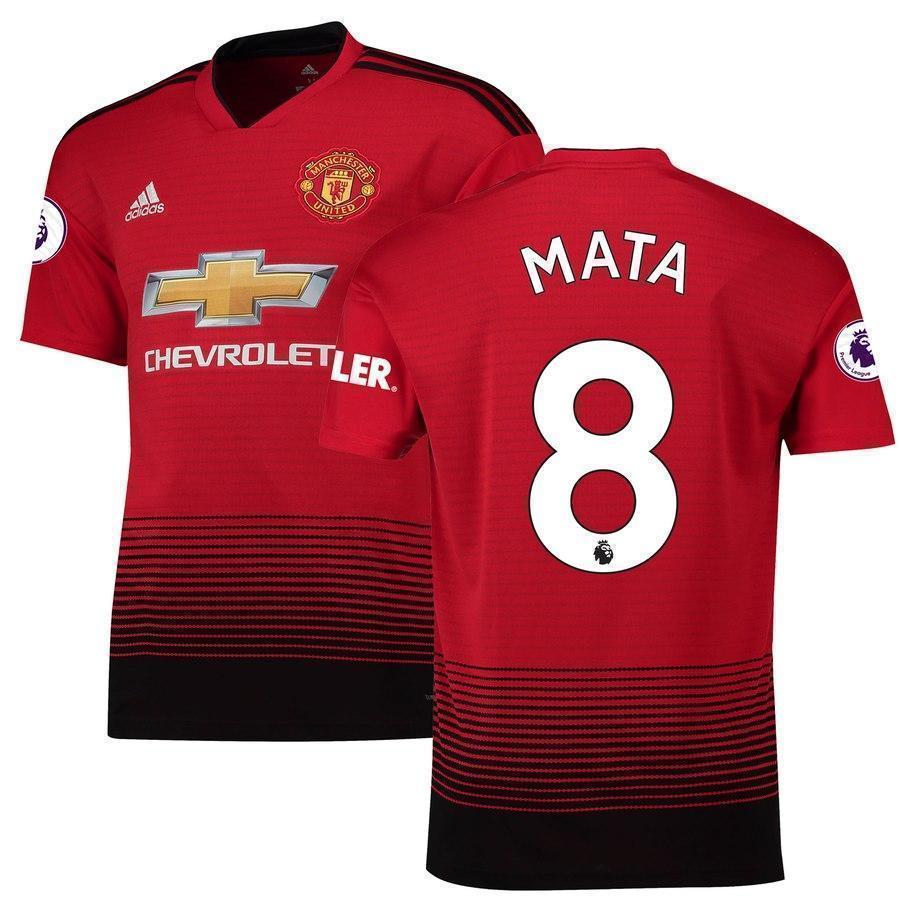 8-Juan Mata Manchester United 2018-19 Home Player Jersey – Red