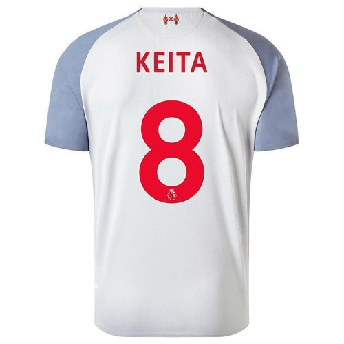 8-Naby Keita Liverpool New Balance 2018-19 Player Jersey – Gray