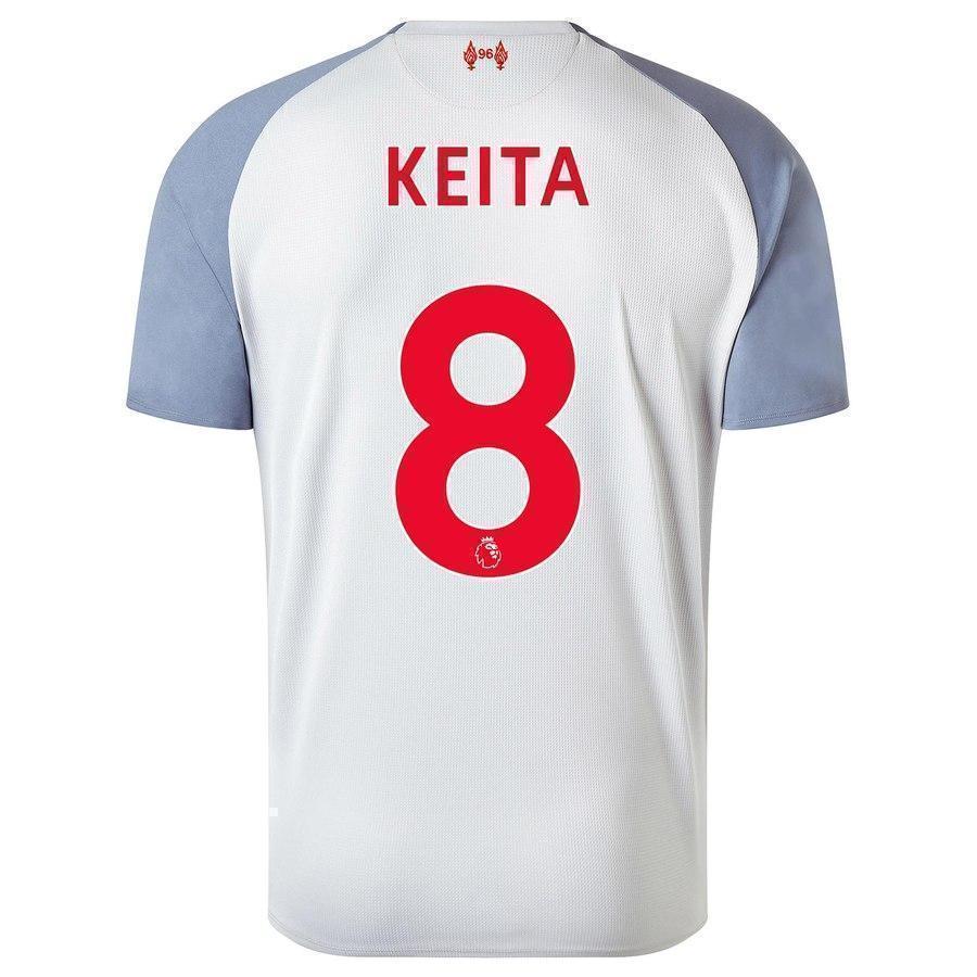 8-Naby Keita Liverpool New Balance 2018-19 Player Jersey – Gray