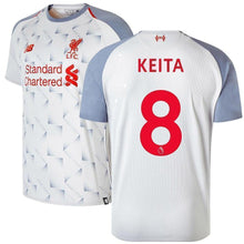 Load image into Gallery viewer, 8-Naby Keita Liverpool New Balance 2018-19 Player Jersey – Gray