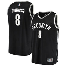 Load image into Gallery viewer, 8-Spencer Dinwiddie Brooklyn Nets Jersey - Icon Edition – Black