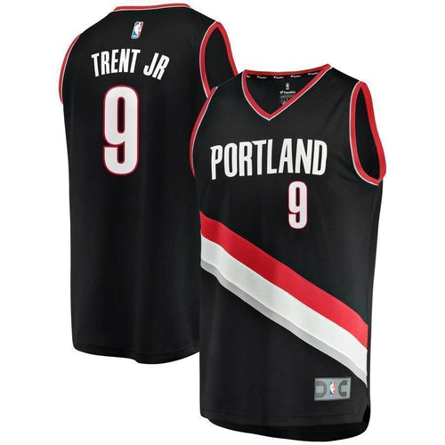 9-Gary Trent Jr. Portland Trail Blazers  Jersey - Icon Edition - Black