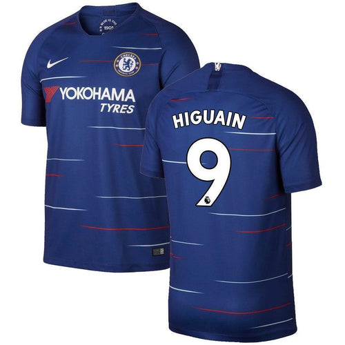 9-Gonzalo Higuain Chelsea 2018-19 Home Stadium Player Jersey - Blue