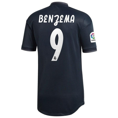 9-Karim Benzema Real Madrid 2018-19 Away Player Jersey – Gray