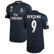 Load image into Gallery viewer, 9-Karim Benzema Real Madrid 2018-19 Away Player Jersey – Gray