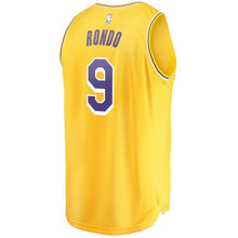 Load image into Gallery viewer, 9-Rajon Rondo Los Angeles Lakers Jersey - Icon Edition - Gold