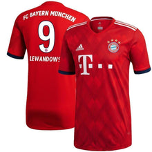 Load image into Gallery viewer, 9-Robert Lewandowski Bayern Munich 2018-19 Home Player Jersey – Red