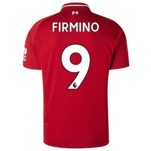 Load image into Gallery viewer, 9-Roberto Firmino Liverpool New Balance 2018-19 Home Player Jersey – Red