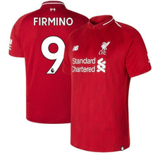 Load image into Gallery viewer, 9-Roberto Firmino Liverpool New Balance 2018-19 Home Player Jersey – Red