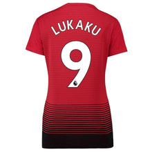 Load image into Gallery viewer, 9-Romelu Lukaku Manchester United Women&#39;s 18-19 Home Jersey – Red
