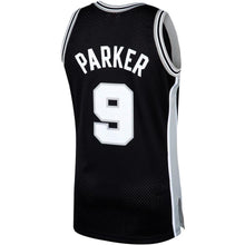 Load image into Gallery viewer, 9-Tony Parker San Antonio Spurs  2001-02 Hardwood Classics Swingman Jersey – Black