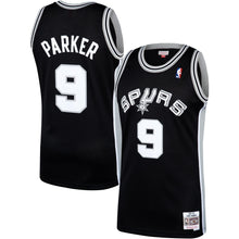 Load image into Gallery viewer, 9-Tony Parker San Antonio Spurs  2001-02 Hardwood Classics Swingman Jersey – Black