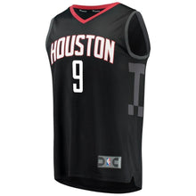 Load image into Gallery viewer, 9-Zhou Qi Houston Rockets  Jersey Black - Statement Edition