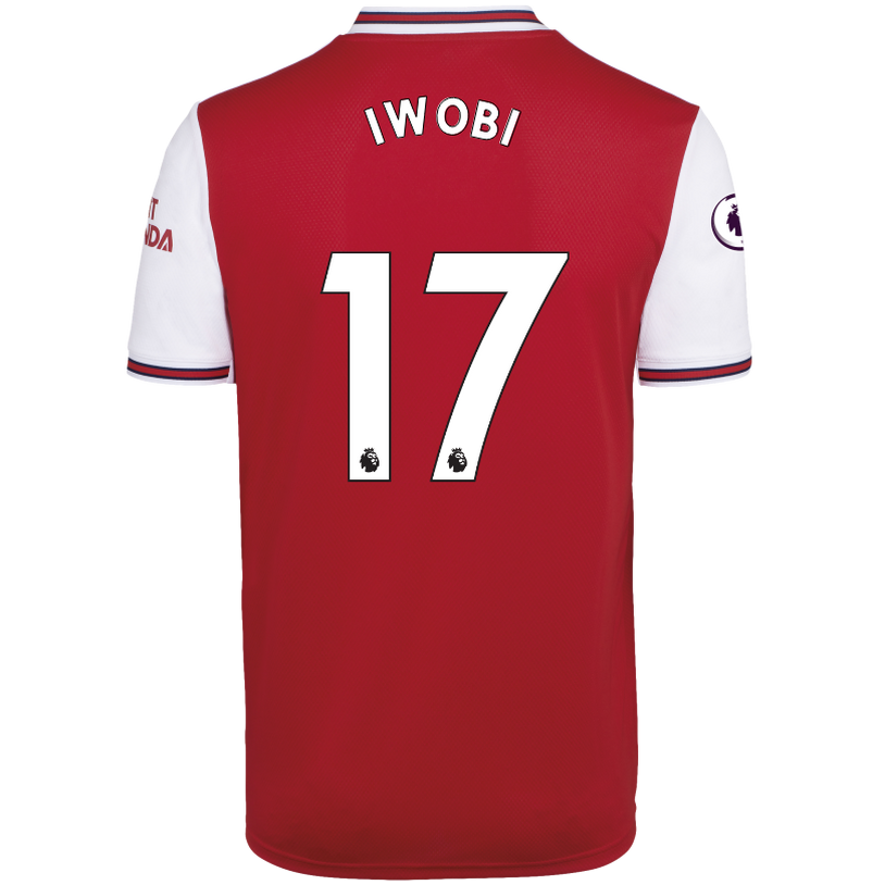 Alex Iwobi 17 Arsenal 2019-20 Home Jersey