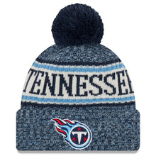 Load image into Gallery viewer, Tennessee Titans New Era 2019 Sideline Sport Knit Hat – Navy
