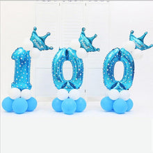 Load image into Gallery viewer, Aluminum Foil Balloon Decoration Number 3 Mylar Balloons Birthday Wedding Party Decor