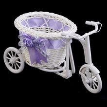 Load image into Gallery viewer, BowKnot Rattan Tricycle Bike  Basket Party Wedding Decor Gift Home Decor