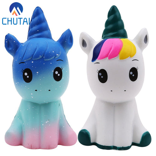 Jumbo Kawaii Colorful Galaxy Unicorn Squishy Doll