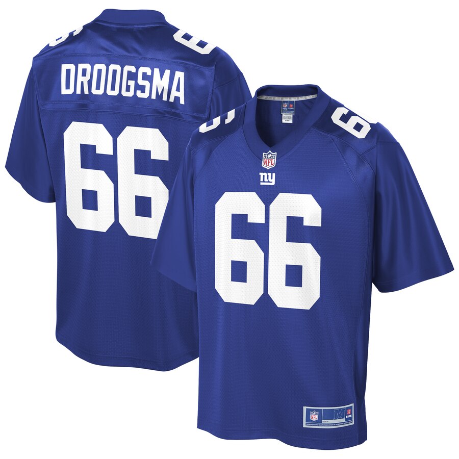 Austin Droogsma New York Giants NFL Pro Line Team Player Jersey – Royal