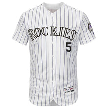 Load image into Gallery viewer, Carlos Gonzalez Colorado Rockies Majestic Home Flex Base Collection Player Jersey - White