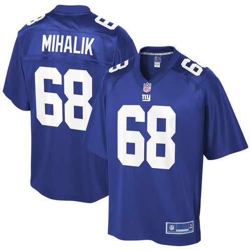 Brian Mihalik New York Giants NFL Pro Line Team Player Jersey – Royal